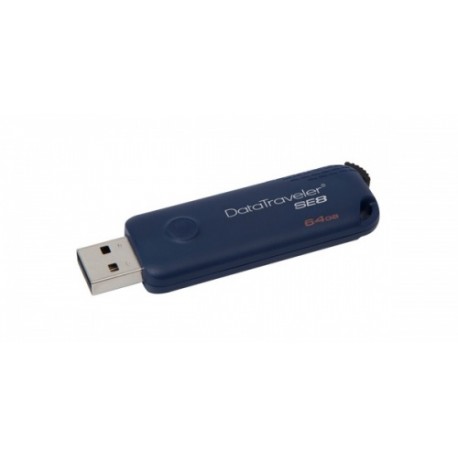 Memoria USB Kingston DataTraveler SE8, 64GB, USB 2.0, Azul Obscuro