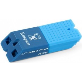 Memoria USB Kingston DataTraveler Mini Fun, 4GB, USB 2.0, Azul