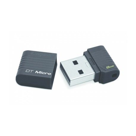 Memoria USB Kingston DataTraveler Micro, 8GB, USB 2.0, Negro