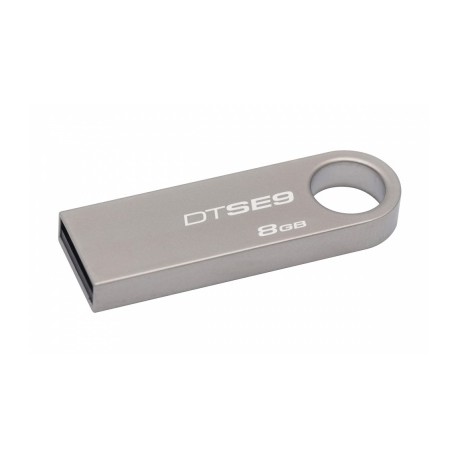 Memoria USB Kingston DataTraveler SE9, 8GB, USB 2.0, Plata