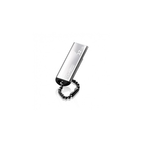 Memoria USB Silicon Power Touch 830, 32GB, USB 2.0, Plata