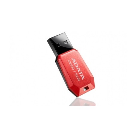 Memoria USB Adata DashDrive UV100, 16GB, USB 2.0, Rojo