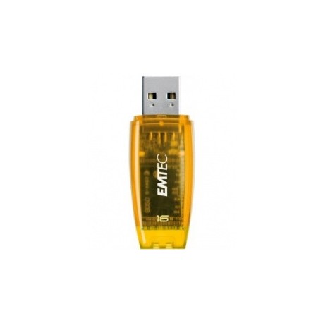 Memoria USB Emtec C400, 16GB, USB 2.0, Amarillo