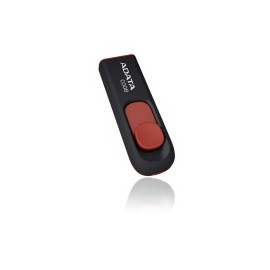 Memoria USB Adata C008, 32GB, USB 2.0, Negro Rojo