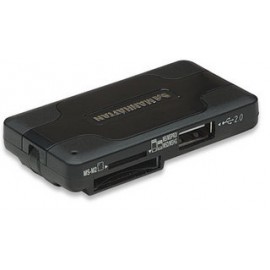 Manhattan Lector de Tarjetas 40 en 1, USB 2.0, Negro