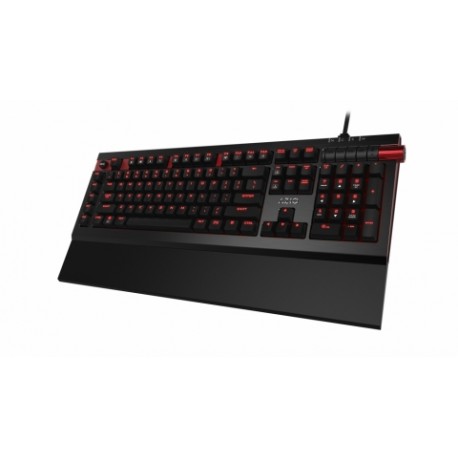 Teclado Gamer AZIO MGK-ARMATO-01 LED Rojo, Teclado Mécanico, Cherry MX Brown, Alámbrico, Negro (Inglés)