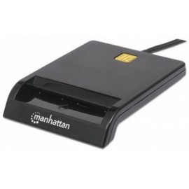 Manhattan Lector de Memoria Inteligente USB 2.0, Negro