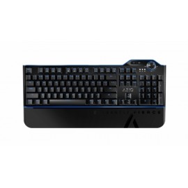 Teclado Gamer Azio MGK L80 LED Azul, Teclado Mecánico, Kailh Blue, Alámbrico, Negro (Inglés)