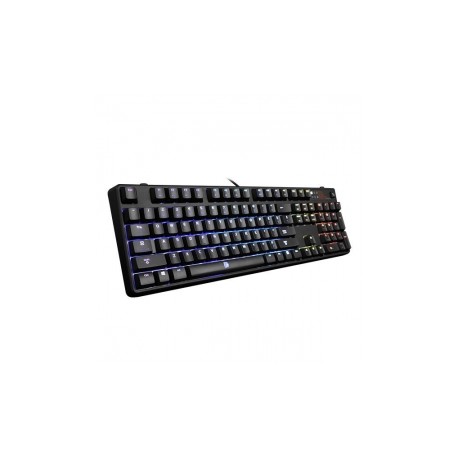 Teclado Gamer Tt eSports POSEIDON Z RGB, Brown Switch, Alámbrico, 1.8 Metros, USB, Negro (Inglés)