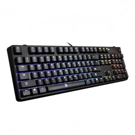 Teclado Gamer Tt eSports POSEIDON Z RGB, Brown Switch, Alámbrico, 1.8 Metros, USB, Negro (Inglés)