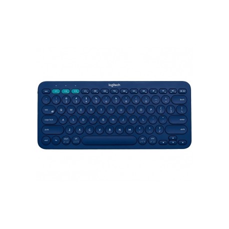 Teclado Logitech Mini Multidispositivo K380, Bluetooth, Azul (Inglés)