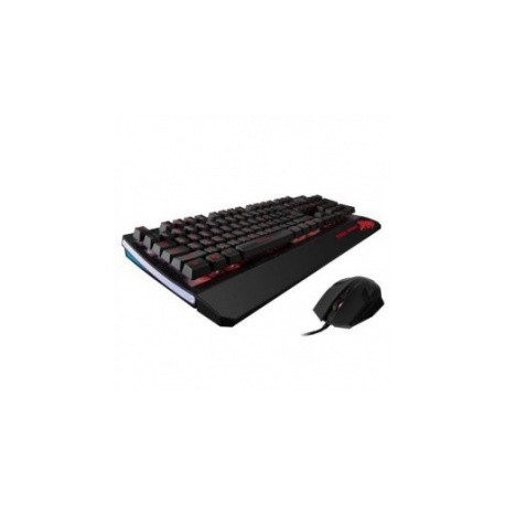 Kit Gamer de Teclado y Mouse Eagle Warrior G75  G15, Alámbrico, USB, Negro