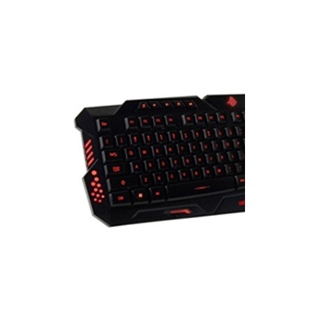 Kit Gamer de Teclado y Mouse Eagle Warrior G79, Alámbrico, USB, Negro