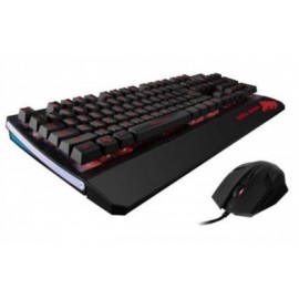 Kit Gamer de Teclado y Mouse Eagle Warrior G75, Alámbrico, USB, Negro