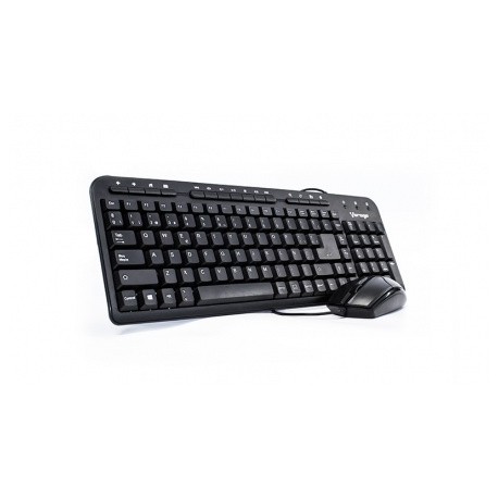 Kit de Teclado Multimedia y Mouse Vorago KM-105, Alámbrico, USB, Negro (Español)