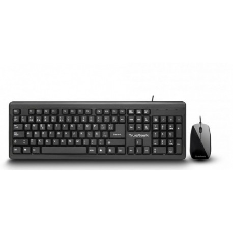 Kit de Teclado y Mouse Ateck TB-01006, Alámbrico, USB, Negro