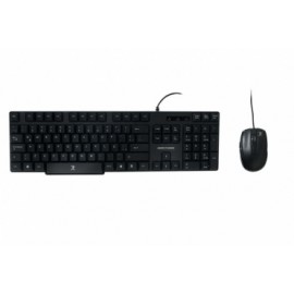 Kit de Teclado y Mouse Perfect Choice PC-200987, Alámbrico, USB, Negro, Resistente a Derrames