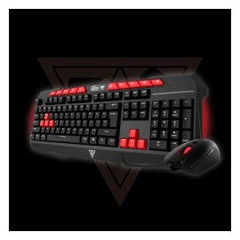 Kit Gamer de Teclado y Mouse Gamdias Ares V2 Essential Combo Incluye Ares II  Demeter II, Alámbrico, USB, Negro, Rojo