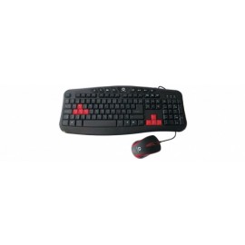 Kit Gamer de Teclado y Mouse Naceb NA-112, Alámbrico, USB, Negro