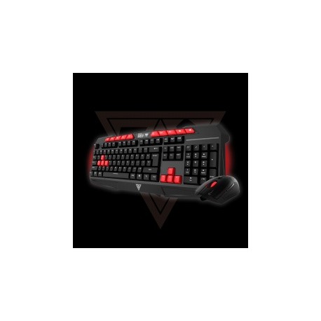 Kit Gamer de Teclado y Mouse Gamdias Ares V2 Essential Combo Incluye Ares II  Demeter II, Alámbrico, USB, Negro, Rojo