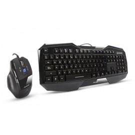 Kit Gamer de Teclado y Mouse Acteck GK-101, Alámbrico, USB, Negro