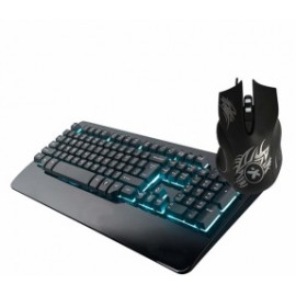 Kit Gamer de Teclado y Mouse Stylos STAGAX1B, Alámbrico, USB, Negro