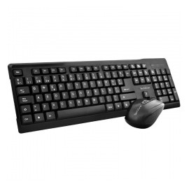 Kit de Teclado y Mouse Techzone TZ16COMB01-INA, RF Inalámbrico, Negro