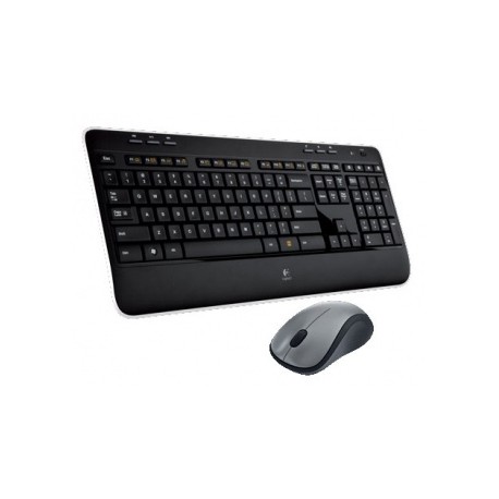 Kit de Teclado y Mouse Logitech MK520, Inalámbrico, Negro