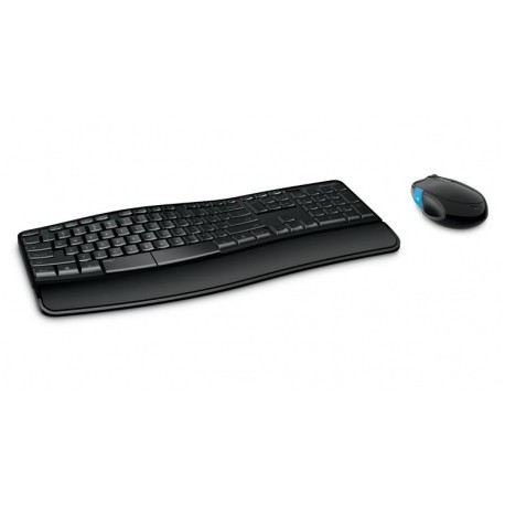 Kit de Teclado y Mouse Microsoft Sculpt Comfort Desktop, Inalámbrico, Negro