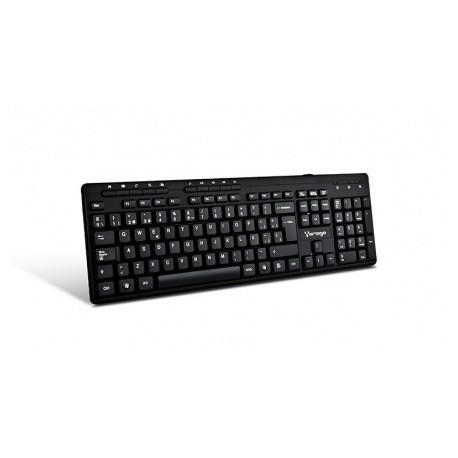 Kit de Teclado Mouse y Bocinas Vorago KMS-104, Alámbrico, USB, Negro