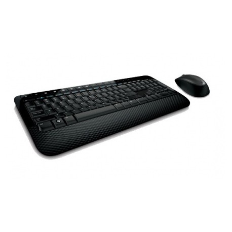 Kit de Teclado y Mouse Microsoft Wireless Desktop 2000, Inalámbrico, Negro (Inglés)