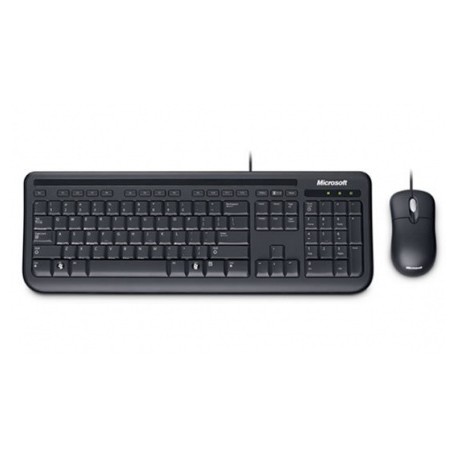 Kit de Teclado y Mouse Microsoft Wired Desktop 400, Alámbrico, Negro