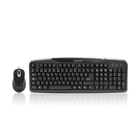 Kit de Teclado y Mouse Acteck AK2-2300, Alámbrico, PS2, Negro