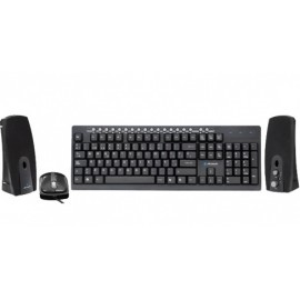 Kit de Teclado Mouse y Bocinas Acteck AK3-3000, Alámbrico, USB