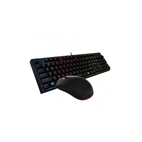 Kit Gamer Teclado y Mouse Cooler Master MasterKeys Lite L Combo RGB, Alámbrico, USB, Negro