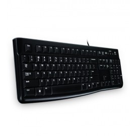 Teclado Logitech K120, USB, Alámbrico, Negro (Inglés)