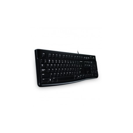 Teclado Logitech K120, USB, Alámbrico, Negro (Inglés)