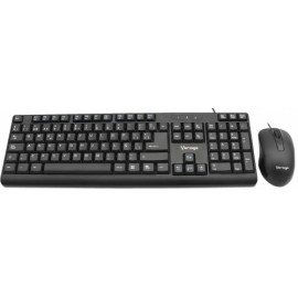 Kit de Teclado y Mouse Vorago KM-3103, Alámbrico, Negro