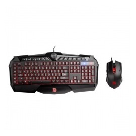 Kit Gamer de Teclado y Mouse Tt eSPORTS CHALLENGER Prime RGB Español, Alámbrico, USB, Negro