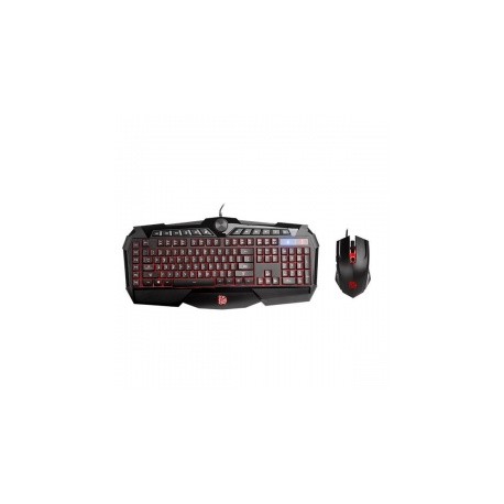 Kit Gamer de Teclado y Mouse Tt eSPORTS CHALLENGER Prime RGB Español, Alámbrico, USB, Negro