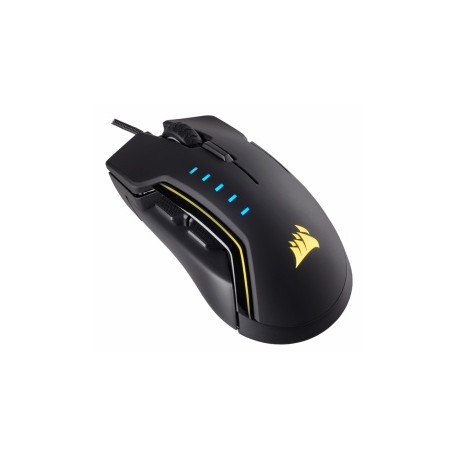 Mouse Gamer Corsair Óptico Glaive RGB, Alámbrico, USB, 16.000DPI, Negro