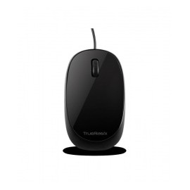 Mouse True Basix Óptico TB-01001, Alámbrico, USB, 1000DPI, Negro