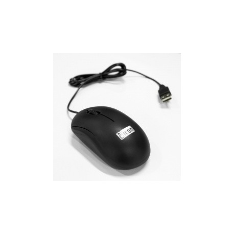 Mouse TechZone Óptico ICONN-01NEG, Alámbrico, USB, 800DPI, Negro