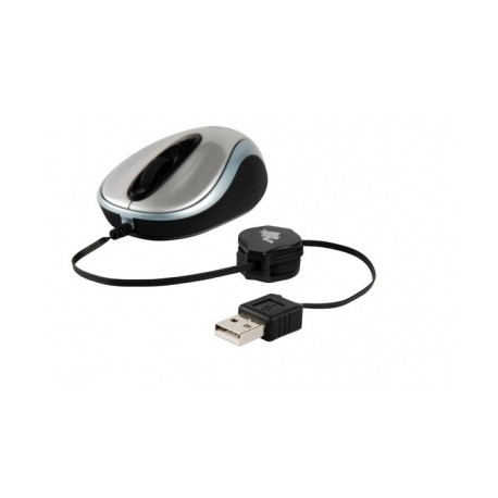 Mouse Maxell Óptico MOWR-004, Alámbrico, USB Retráctil