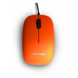 Mouse Vorago Óptico MO-206, Alámbrico, USB, 2400DPI, Naranja