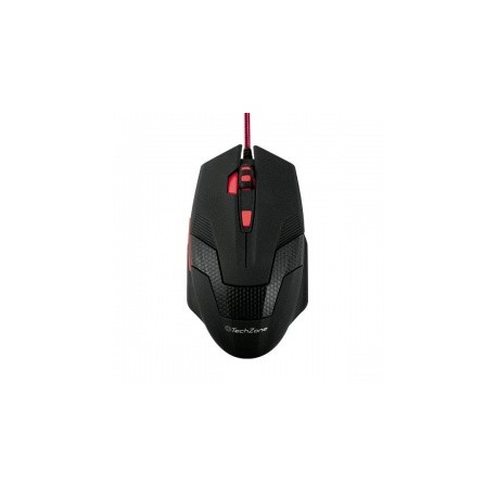 Mouse Gamer Techzone Rueda TZ16MOU01-GAME, Alámbrico, USB, 2400DPI, Negro