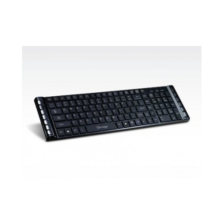 Teclado Vorago Multimedia KB-203, Alámbrico, USB 2.0, Negro (Español)