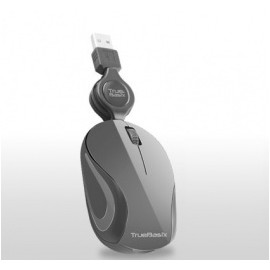 Mouse Óptico TB-01002, Alámbrico, USB, 1000DPI, Gris