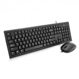 Teclado V7 CKU100US, Alámbrico, USB, Negro (Inglés)