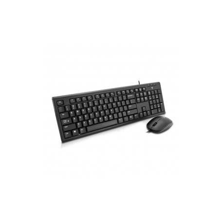 Teclado V7 CKU100US, Alámbrico, USB, Negro (Inglés)